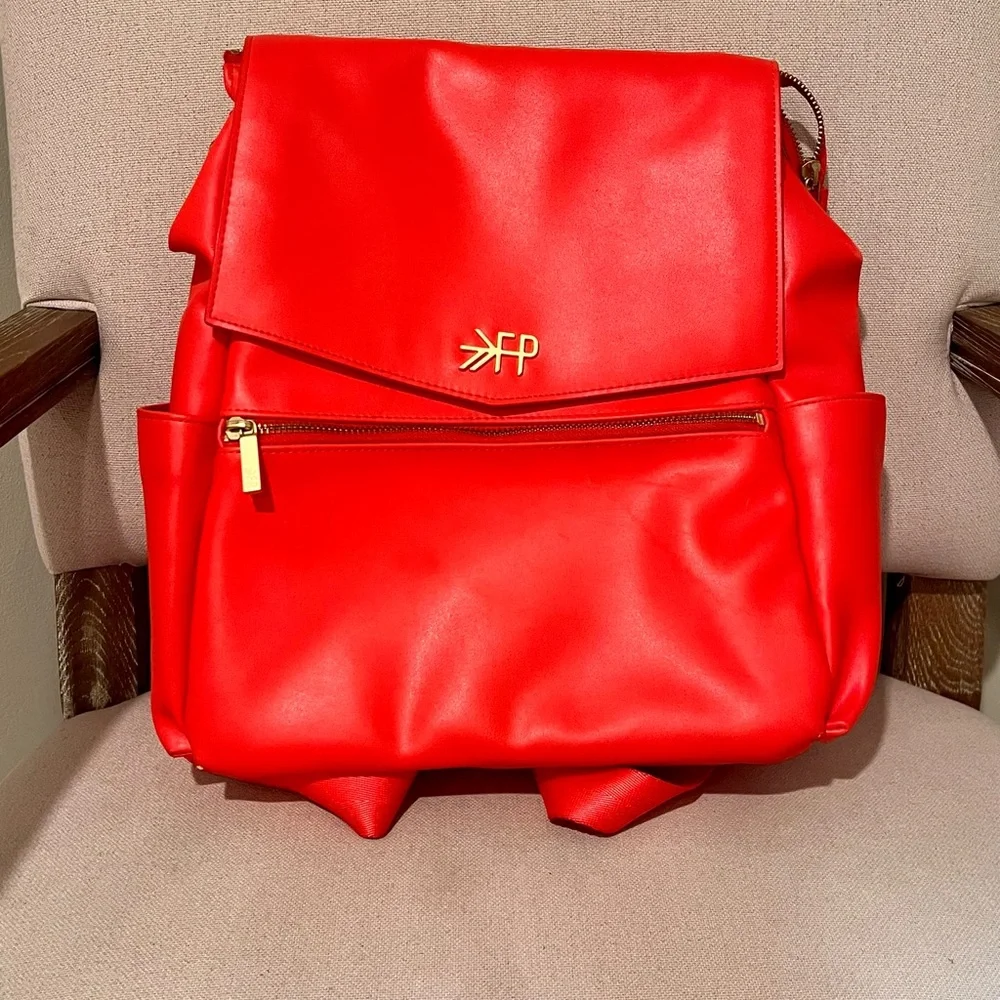Coral Red mini classic ll freshly picked diaper bag backpack **flaw**